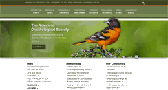 Desktop Screenshot of americanornithology.org